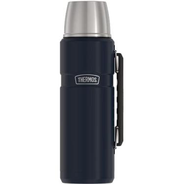 Imagem de THERMOS Garrafa de bebida isolada a vácuo Stainless King, 2 oz, azul fosco