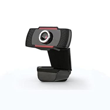 Imagem de Câmera USB com microfone, câmera de conferência USB HD webcam com microfone, para laptop e computadores desktop, compatível com USB 2.0