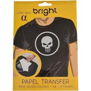 Imagem de Papel Transfer A4 Tecidos Escuros Bright - 10 Folhas