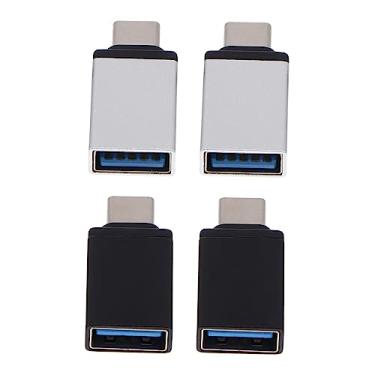 Imagem de OSALADI 4 Pcs Adaptador USB fêmea dispositivo de conversão USB tipo c conversor USB adaptador de usb Conversor de celular para USB conversores portáteis conversor de transferência tipo-c