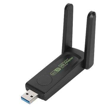 Imagem de Adaptador USB WiFi, 1300Mbps WiFi Dongle USB 3.0 Dual Band 5G, Adaptador de Rede Sem Fio 2.4G para Desktop Laptop PC, Antenas Duplas, para XP 7 8 8.1 10