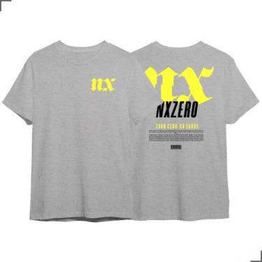 Imagem de Camiseta Básica Logo Nx Zero Fãs Tour Cedo Ou Tarde Rock Di - As