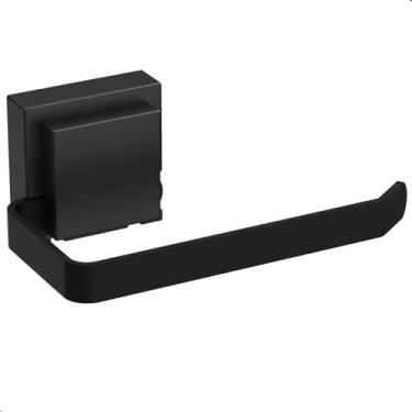 Imagem de MetalCromo, Porta Papel Higiênico Com Ventosa Preto Max