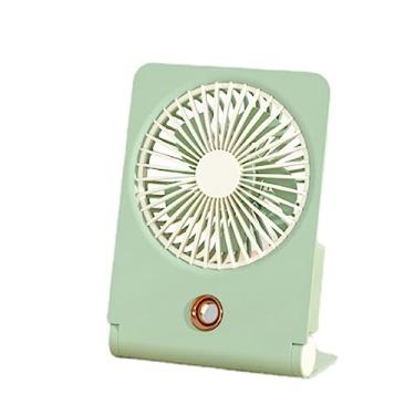 Imagem de Ventoinha de mesa portátil recarregável ventilador de mesa ajustável com vento de 3 velocidades para viagens ao ar livre local de trabalho ventilador de spray portátil montado na parede ventilador de