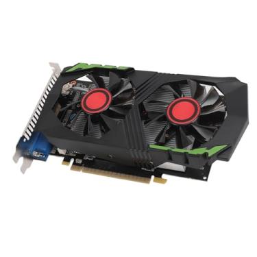 Imagem de GPU GDDR5 GTX750Ti de 4 GB, Placa Gráfica para Jogos de 128 Bits, Placa de Vídeo GPU Com Desempenho Estável, Interface HDMI DVI VGA para PC