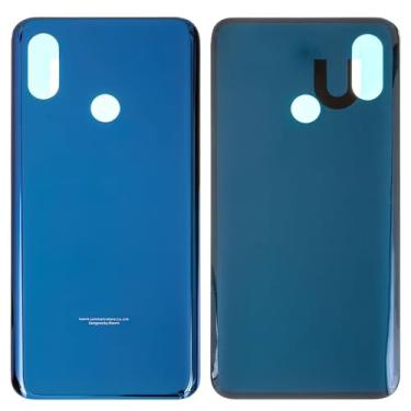 Imagem de Peças de reparo de substituição da capa da bateria da caixa traseira compatíveis com Xiaomi Mi 8, (azul escuro, M1803E1A)