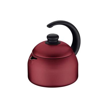 Imagem de Chaleira 1,9L Paris Vermelho Antiaderente tampa de alumínio