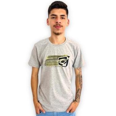 Imagem de Camiseta Masculina Camisa Estampada Gangster Gola Careca-Masculino