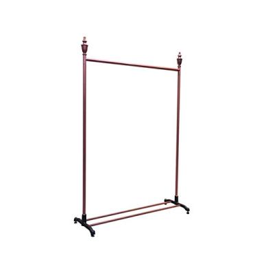 Imagem de AOYANQI-Coat Racks Trilho de roupas rosa, Rack de roupas retrô de metal Boutique Loja de roupas femininas Expositor de roupas Sapateira com divisória multiuso hopeful