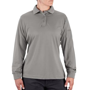 Imagem de Camisa polo feminina Propper de manga comprida, Cinza, 3X-Large