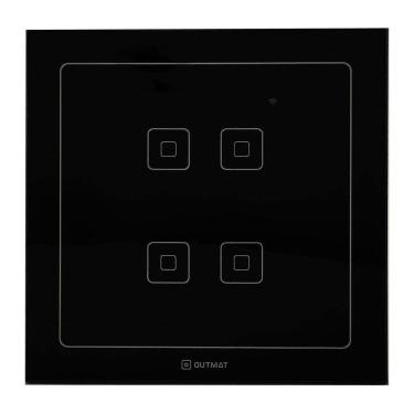 Imagem de Interruptor Wifi Outmat Touch 4 Teclas 4X4 Alexa Cel