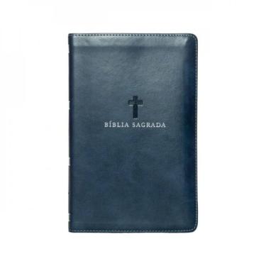 Imagem de Bíblia Nvi, Letra Grande, Couro-Soft Azul, Leitura Perfeita