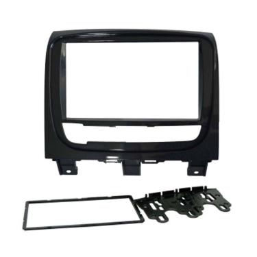 Imagem de Moldura 2 Din 7" Polegadas Strada Palio Weekend Siena 2013/2019 Grafite Brilhante