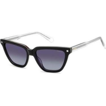 Imagem de Óculos de Sol Polaroid 4157 S X 0WM 55WJ Preto Feminino - Preto - Feminino - Único-Feminino