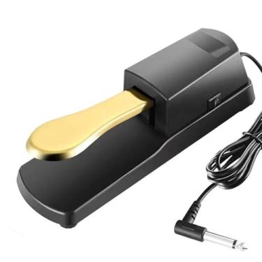Imagem de Generic Pedal de sustentação de piano para instrumentos musicais, universal, pedal, para pianos digitais, 2 Sustentar