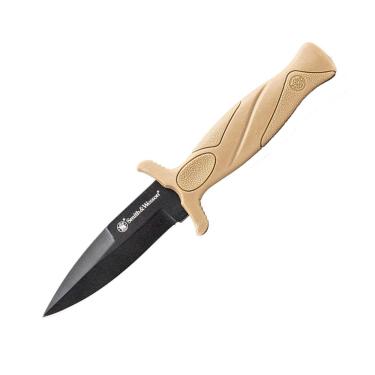 Imagem de Faca para bota Smith & Wesson FDE, 15,8 cm, preto/marrom