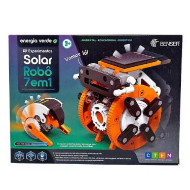 Imagem de Kit experimentos solar robô 7 em 1 - com inmetro - BENSER