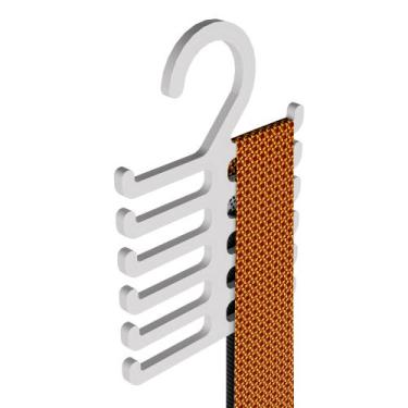 Imagem de Kit 2 Cabides Porta Gravata Cinto Organizador Pendurar Roupa - O3D