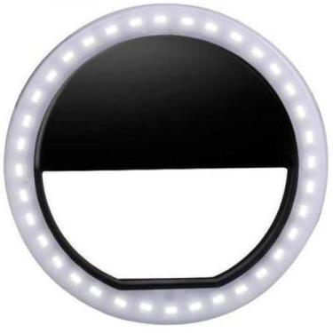 Imagem de Clipe Anel Led Luz Selfie Para Celular - Preto - Bc Bora Colega Shop
