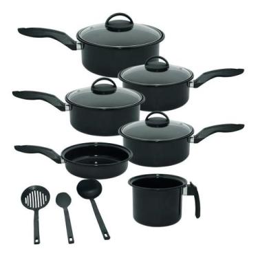 Imagem de Conjunto De Panelas Cerâmica 9 Peças Fogão Indução Cooktop - Royale