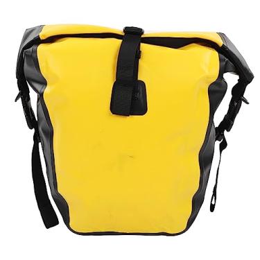 Imagem de Saco de Rabo de Bicicleta Resistente a Rasgos 500D PVC de Alta Durabilidade Saco de Bicicleta Amarelo para Ciclismo de Longa Distância (Capacidade 25L)