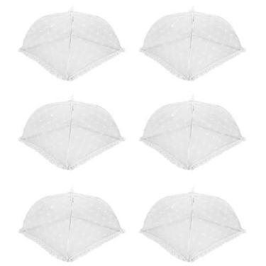 Imagem de Kit 6 Tela Mosquiteiro Tule Protetor Cobre Alimento 36Cm - Homebras