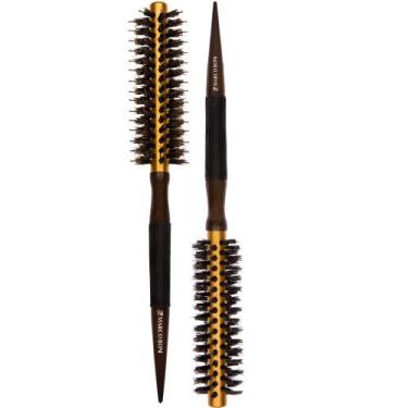 Imagem de Combo 2un escova térmica metalica profissionais 32mm 37mm marco boni