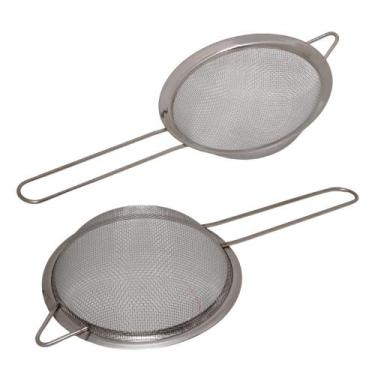 Imagem de Peneira Inox Cozinha 10cm Com Cabo Resistente Pequena - Quality House