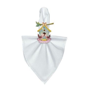 Imagem de Porta Guardanapo Mdf Acrílico para Mesa Posta - MILLENIADECOR, CASINHA