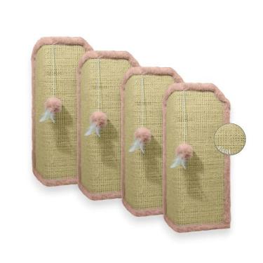 Imagem de Arranhador Gato Proteção Canto de Sofás Base Interna Brinquedo Bolinha