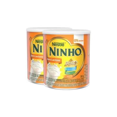 Imagem de Kit 2 Composto Lacteo Ninho Forti+ Zero Lactose 380g cada - Nestlé
