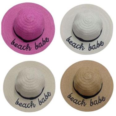 Imagem de Kit 10 Chapéu Beach Infantil Moda Praia Estilo Verão Sol Menina Delica