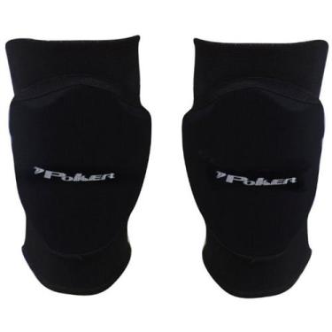 Imagem de Joelheira de Goleiro De Futsal (Par) Poker Profissional, M, Preto