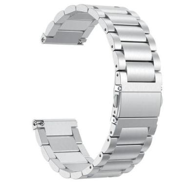 Imagem de Pulseira Aço Inox Compatível Garmin Forerunner 165 Bracelete - Poolsy,