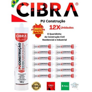 Imagem de Pu construção cola selante de poliuretano Cibraflex 400g Branco - cx c
