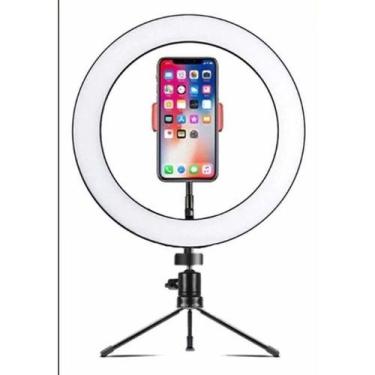 Imagem de Iluminador Ring Light 20Cm Maquiagem Selfie Gravação Vídeo 8 polegadas