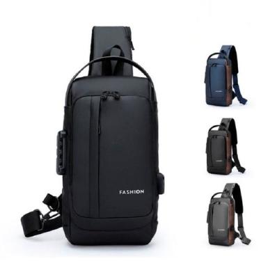 Imagem de Bolsa Mochila Transversal Peitoral Ombro Shoulder Cor CINZA Impermeave