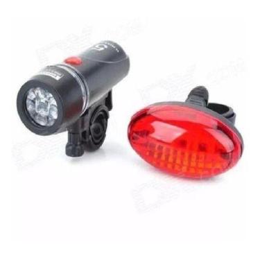Imagem de Farol E Lanterna Para Bicicleta Completo De Fácil Instalação - Abelhud