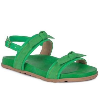 Imagem de Sandália Papete Chinelo Feminino Fivela Enfeite Laço - Takata, Kiwi, 3