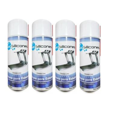Imagem de Kit 4 Silicone Óleo Lubrificante Spray Esteira 480 Ml Jac - Jac Silico