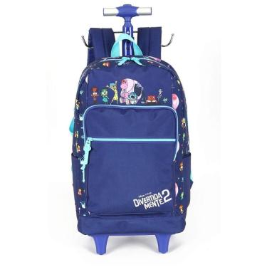 Imagem de Mochila de Rodinhas Com Alça Luxcel Divertida Mente Roxo