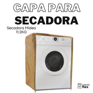 Imagem de Capa secadora midea 11.2kg transparente flex - Capas Flex, BEGE