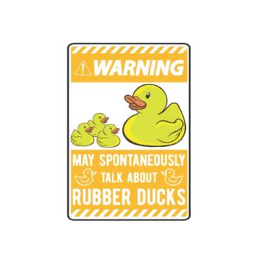Imagem de Gummiente Notizbuch: May Spontaneously Talk About Rubber Ducks / 6X9 Zoll / 120 Linierte Seiten