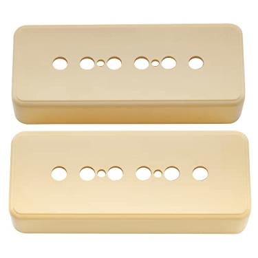 Imagem de Musiclily Pro 50mm P90 Soapbar Capa Captador de Plástico para Guitarra Import LP SG, Creme(2 Peças)