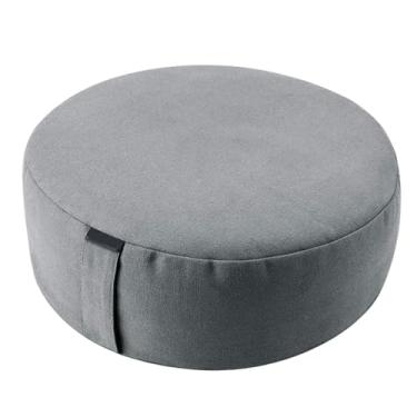 Imagem de UGPLM Almofada de meditação para chão, com alça, para sentar no chão, capa com zíper, 13 polegadas, para escritório, relaxamento, sala de estar, mulheres