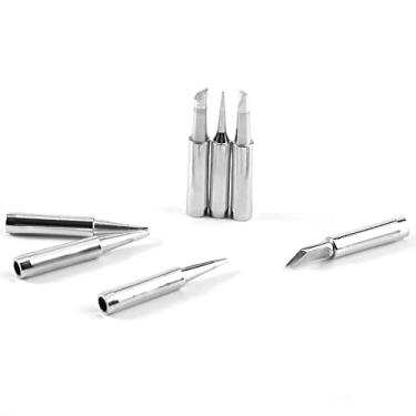 Imagem de Conjunto de 10 Pontas de Solda de Cobre de Oxigênio para Ferramenta de Estação de Retrabalho de Solda, Escolha a Ponta Certa para Diferentes Necessidades (Ponta de ferro de solda