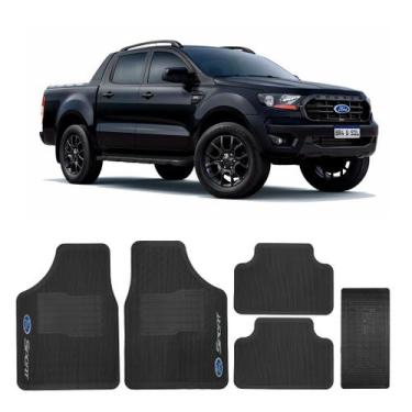 Imagem de Tapetes Ford Ranger 2013/2015 Cabine Dupla + Túnel - rekar
