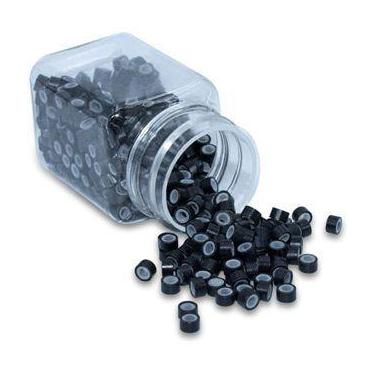 Imagem de Microlink com Silicone para Mega Hair e Cabelos Preto aproximadamente 