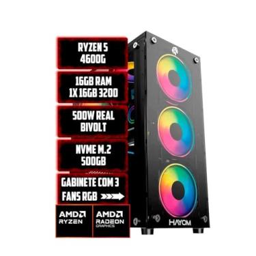 Imagem de PC GAMER AMD RYZEN 5 4600G/16GB RAM/NVME 500GB/RADEON VEGAS 7