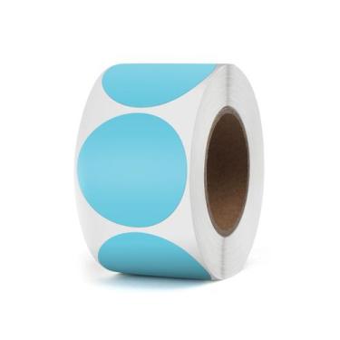 Imagem de Etiquetas Térmicas YIKIADA - Vinil Azul, 3,8cm, à Prova D'Água (500 Un